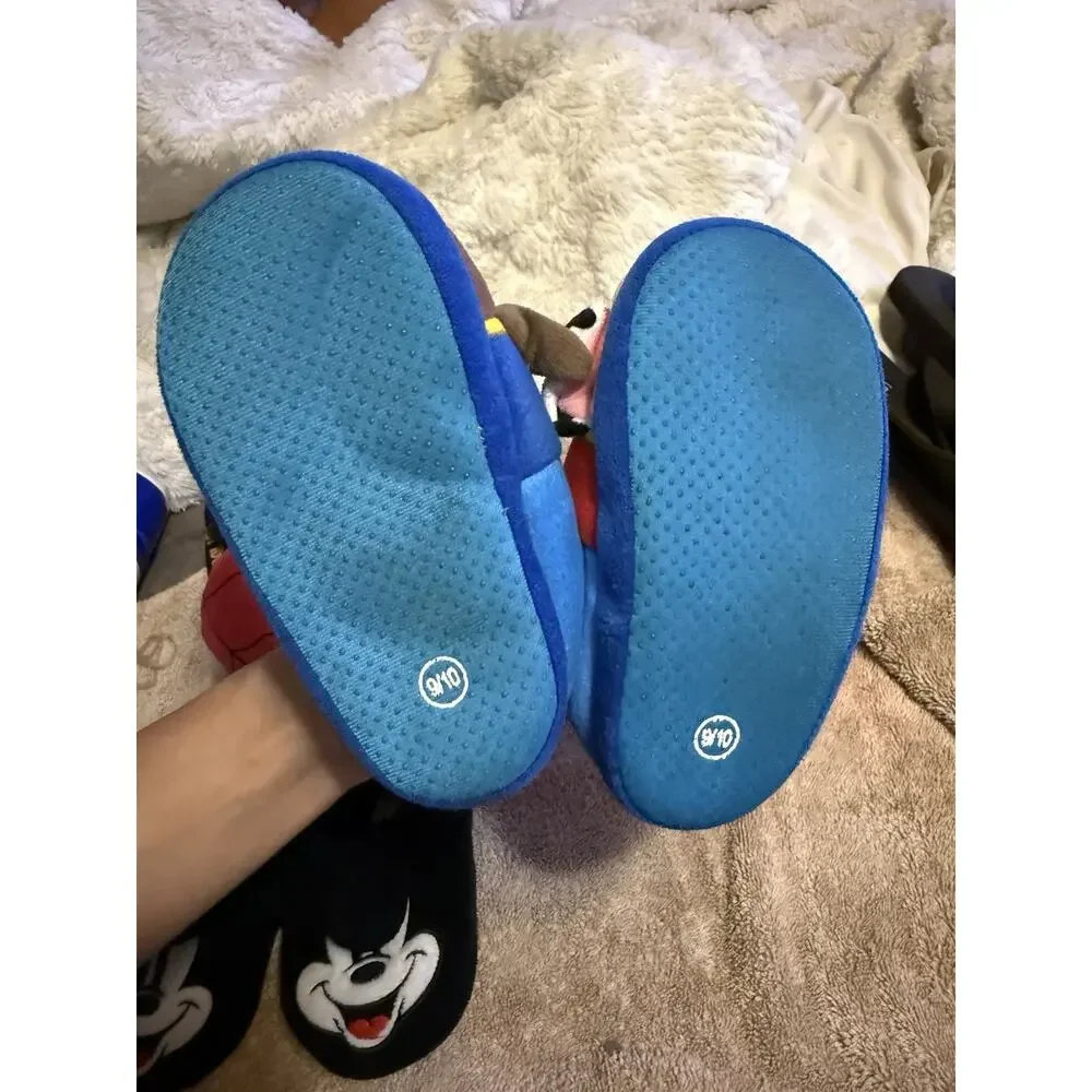 slippers Lot 3, Kids Fabric Slippers Spider-Man Mickey PAW patrol. (9/10) (7/8)